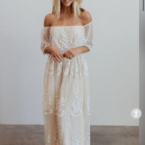 Baltic Born Leon Off the shoulders Lace White